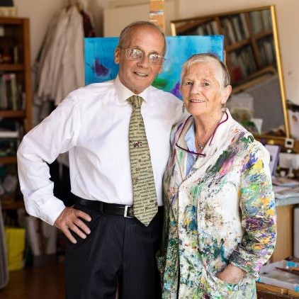 Anna Marie and Olly in her studio recently 